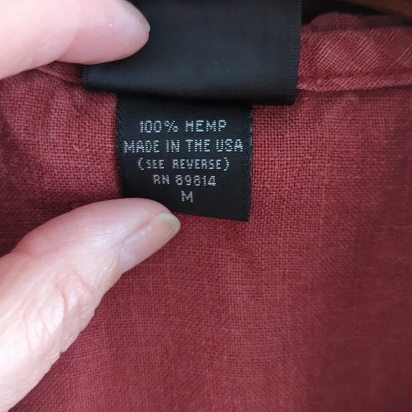 Embroidered Vintage Hemp Blouse - Picture 6 of 7